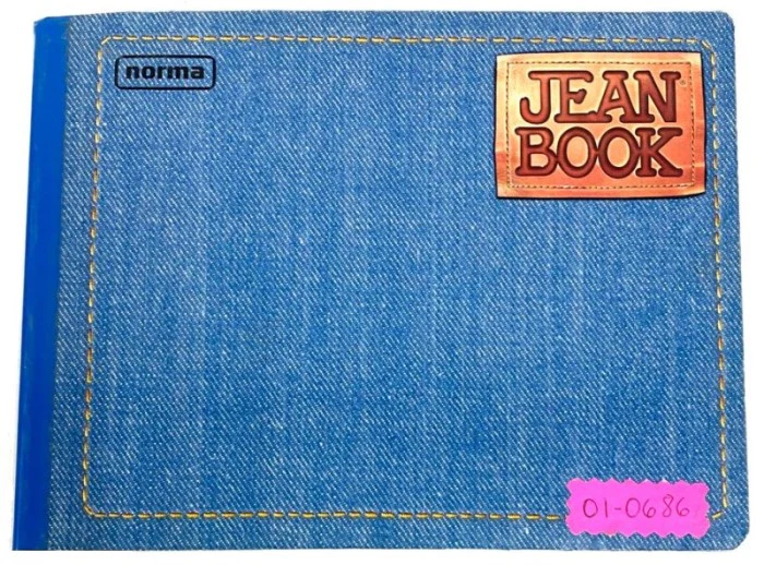 Cuaderno f/ItalianaCosido Jean Book 100 hojas Cuadro 5mm Norma® 524081 [Pieza]