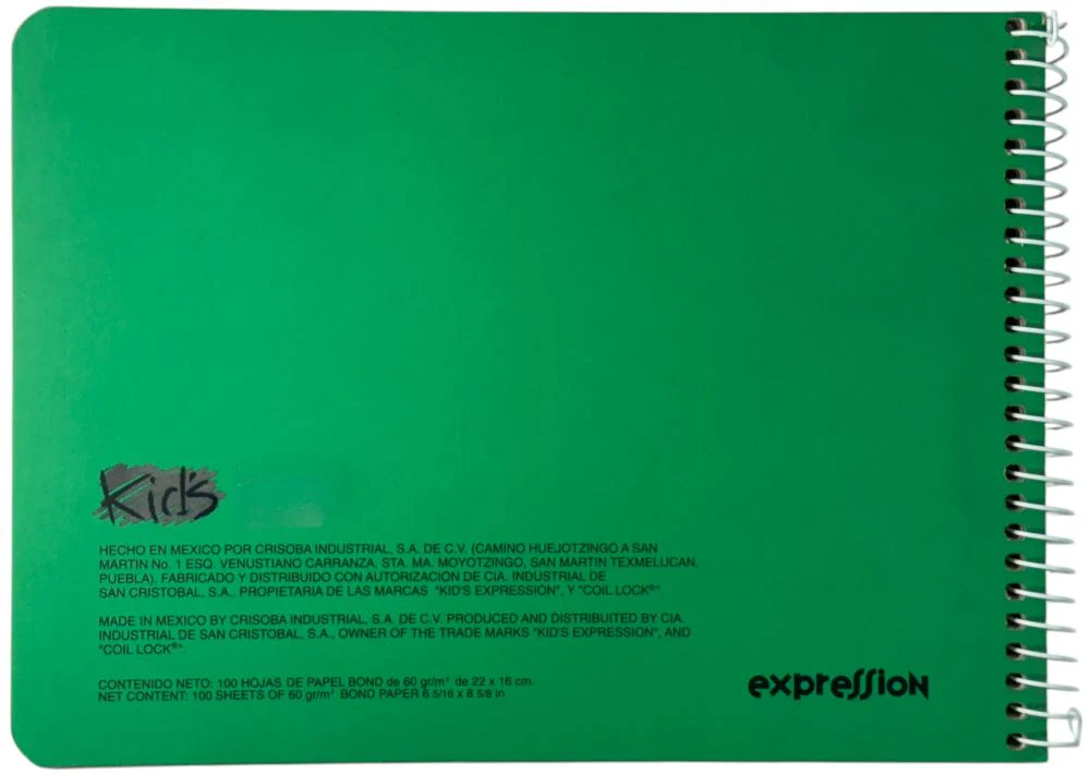 Cuaderno f/ItalianaEspira Kid's Espiral Expression 100 hojas Doble Raya Scribe® 72225 [Pieza] - Image 4