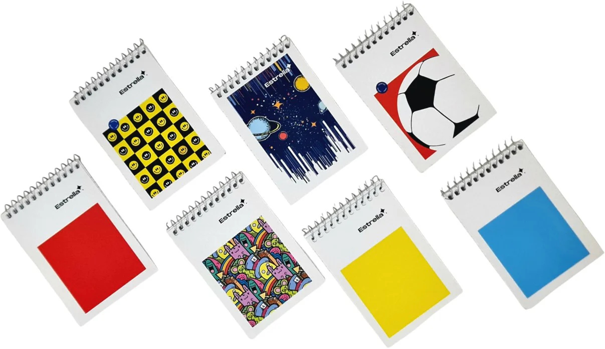Cuaderno Mini Espiral 8×12cm Raya 40 Hojas Estrella® 100-E [Pieza] - Image 4