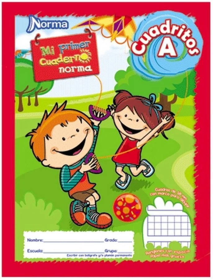 Cuaderno Preescolar Cosid Mi Primer 20×26 #A Blanco 50 hojas Cuadro10mm Norma® 529822 [Pieza]