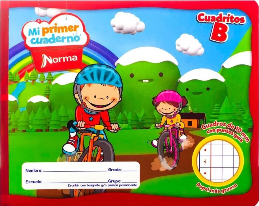 Cuaderno Preescolar Cosid Mi Primer 24.8×19 #B 72 hojas Cuadro10mm Norma® 529942 [Pieza]