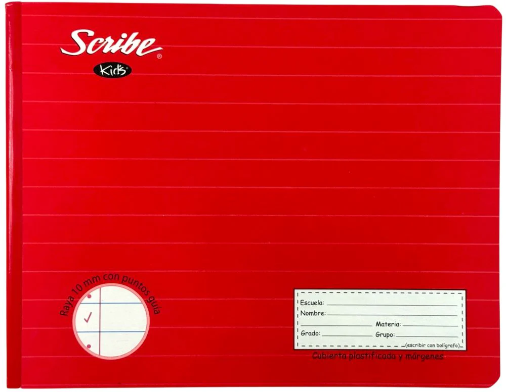 Cuaderno Preescolar Itali Cosido Kid's Semi Rigida 100 hojas Raya 10mm Scribe® 2501 [Pieza]