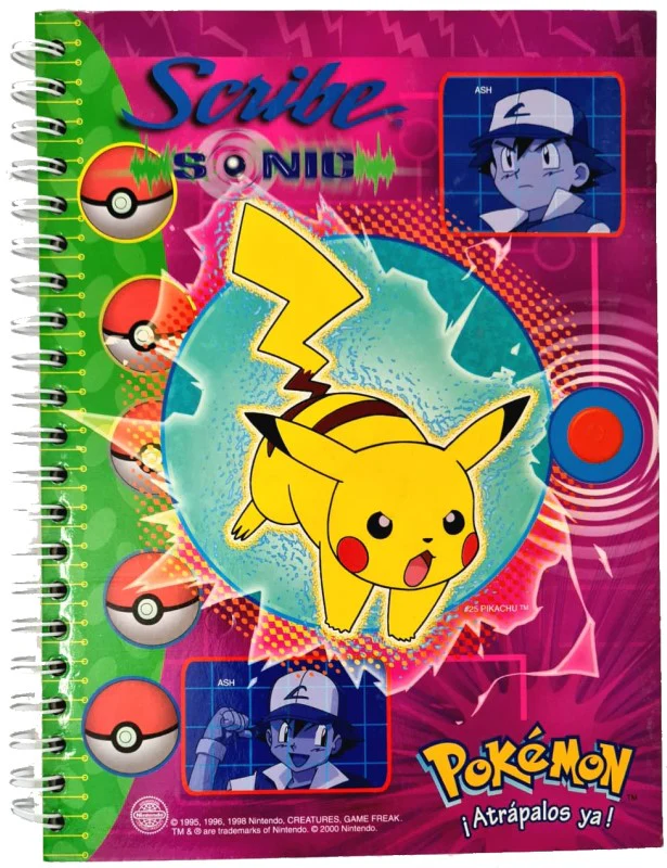 Cuaderno Profesional Espi 100 hojas Sonic Pokemon Pasta Dura Scribe® [Pieza]