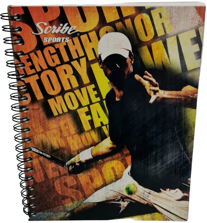 Cuaderno Profesional Espi Espiral Doble Sports 100 hojas Cuadro 5mm Scribe® 3312 [Pieza]