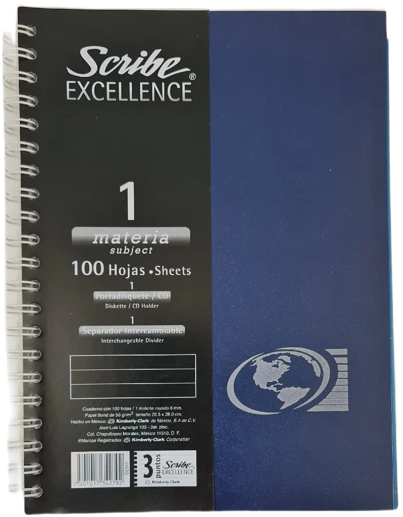Cuaderno Profesional Espi Excellence 1 Materia 100 hojas Raya Scribe® 2310 [Pieza]