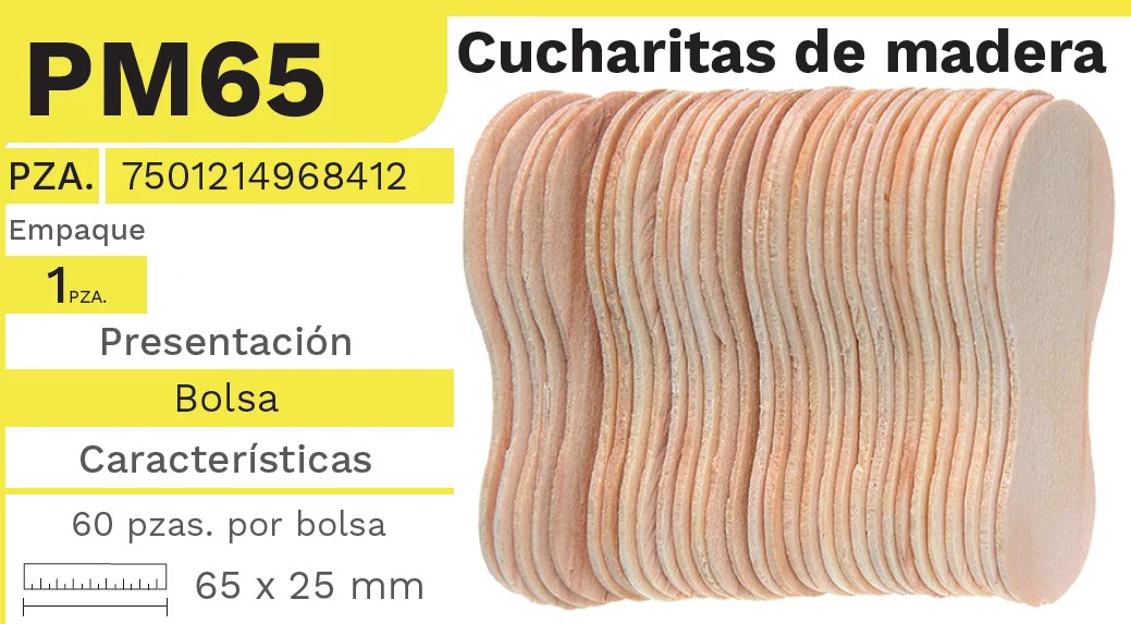 Cucharita  c/60  65×25mm Barrilito® [Bolsa] - Image 2