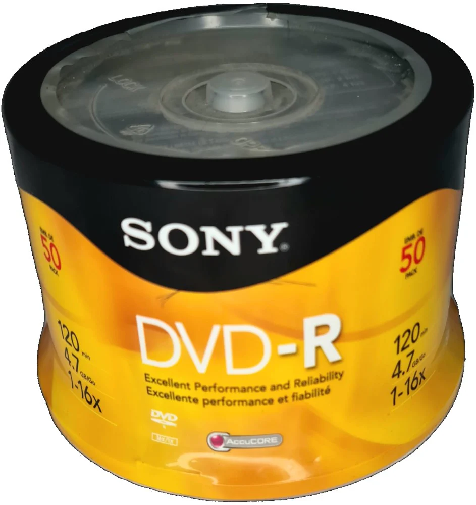 DVD -R 4.7gb 16× 120min Torre c/50 Sony® 50DMR47R54 [Estuche]