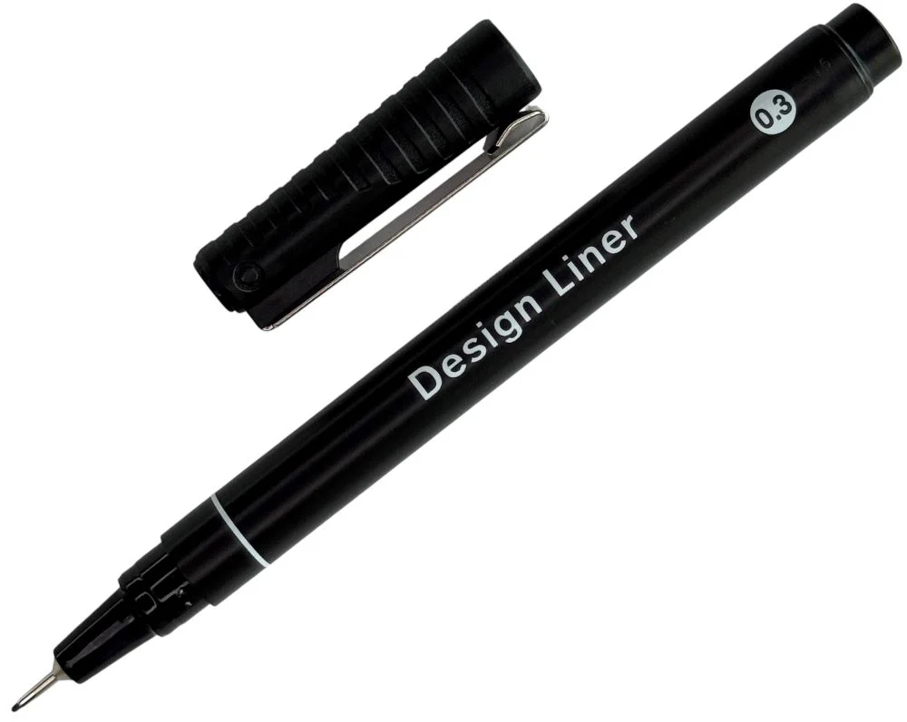 Estilógrafo Desechable  Negro Design Liner MANNY® [Pieza] - Image 10