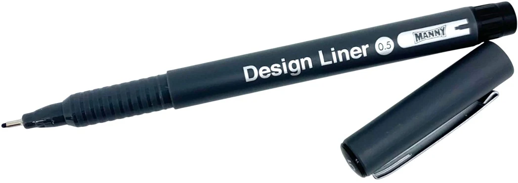 Estilógrafo Desechable  Negro Design Liner MANNY® [Pieza] - Image 16
