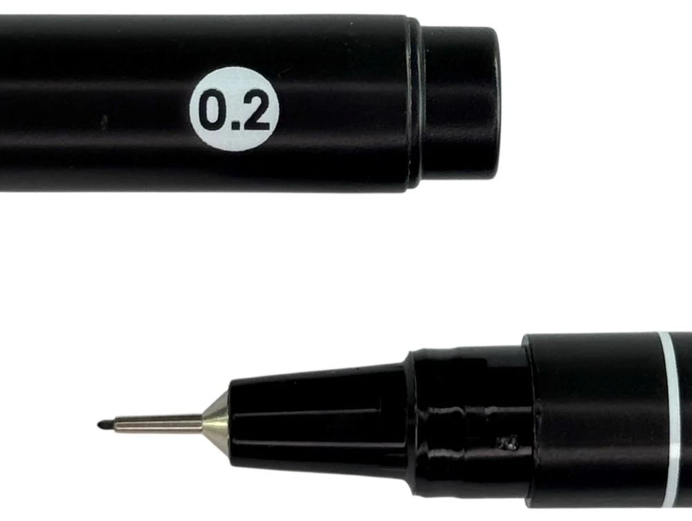 Estilógrafo Desechable  Negro Design Liner MANNY® [Pieza] - Image 8