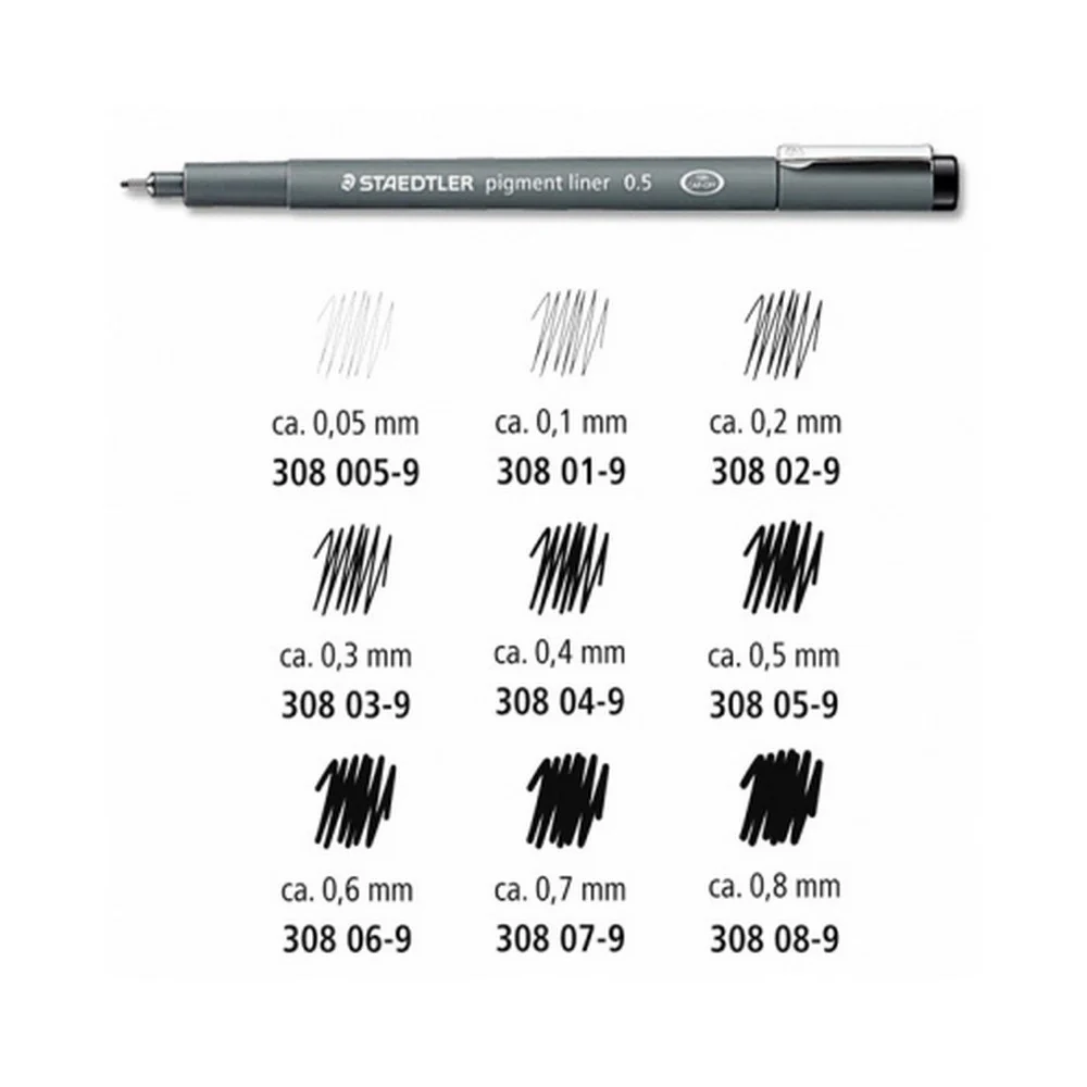 Estilógrafo Desechable  Negro pigment liner Staedtler® [Pieza] - Image 8