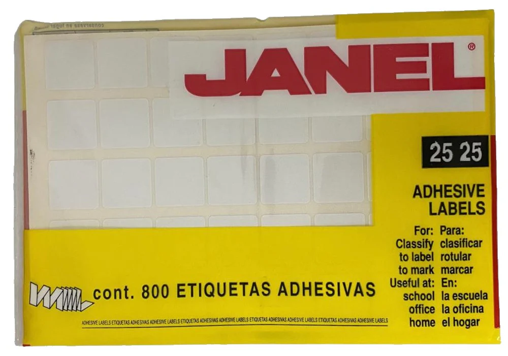 Etiqueta Adhesiva Clásica Janel® [Bolsa] - Image 12