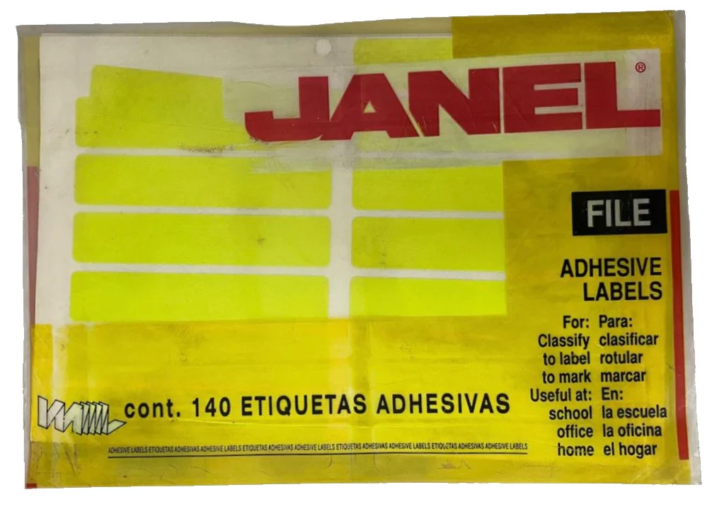 Etiqueta Adhesiva Clásica Janel® [Bolsa] - Image 5