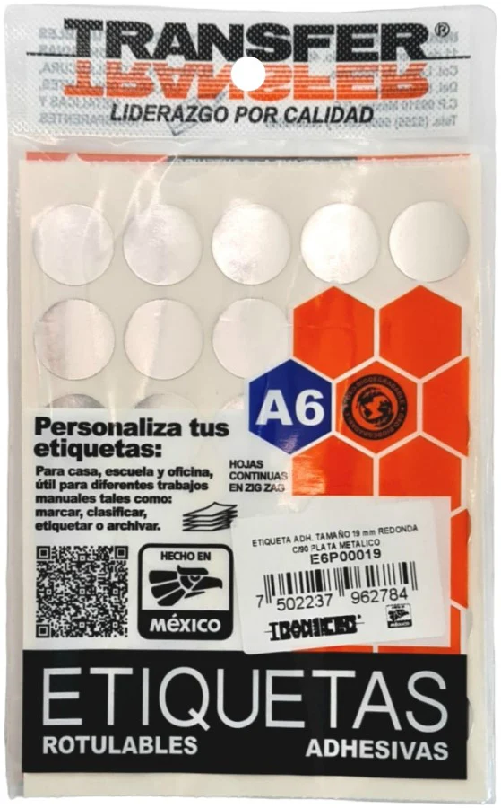 Etiqueta Adhesiva  o  19mm Circulo c/90 TRANSFER® [Bolsa] - Image 2