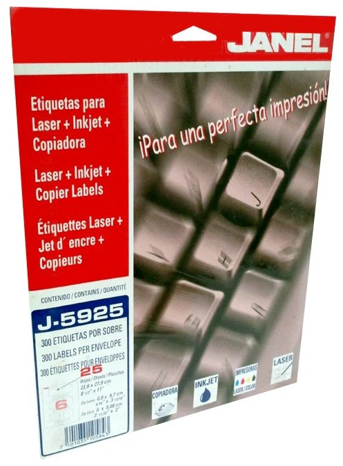 Etiqueta p/Impresora  25hjs Janel® [Sobre] - Image 10
