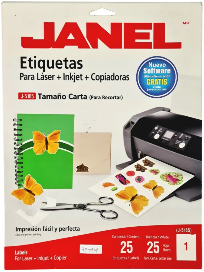 Etiqueta p/Impresora  25hjs Janel® [Sobre] - Image 8