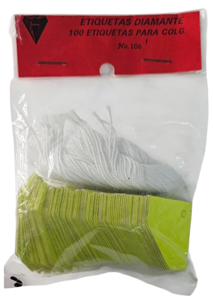 Etiqueta p/Precios c/Hilo Forma Diamante c/100 Proesa® [Bolsa] - Image 7