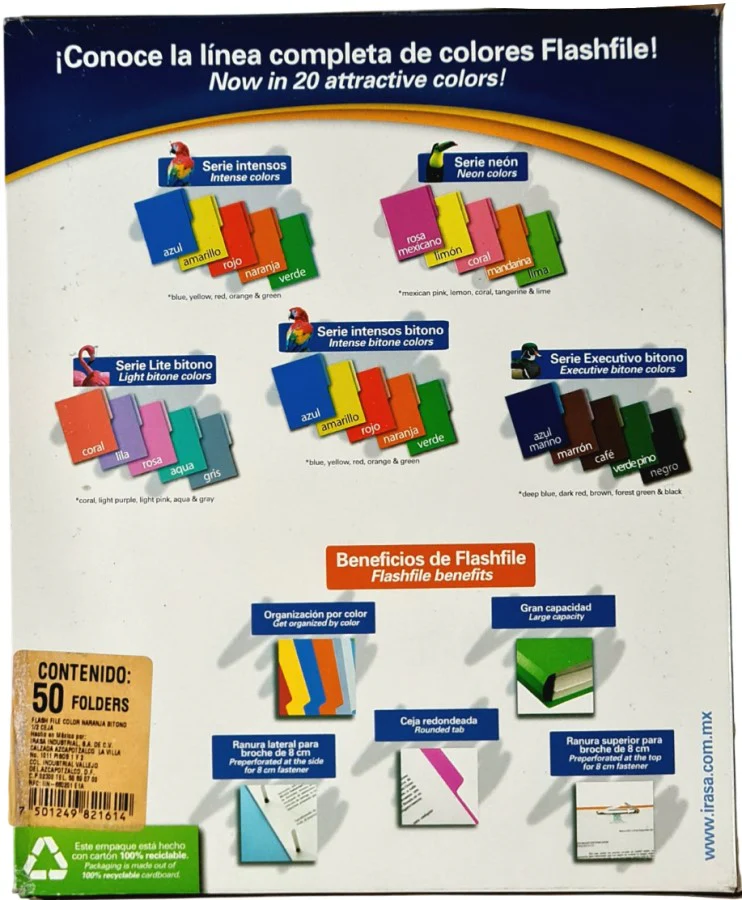 Fólder Bitono FlashFile®  Carta Irasa® [Paquete] - Image 10