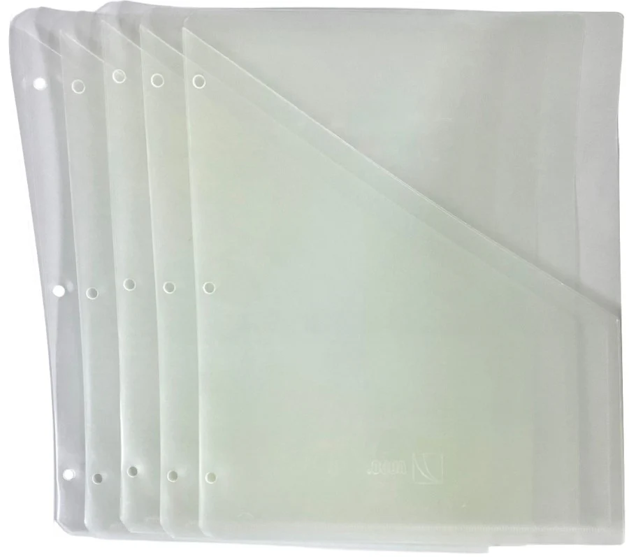 Fólder Plástico Diagonal p/Carpeta c/5 Trasparente Carta ACCO® P4158 [Bolsa]