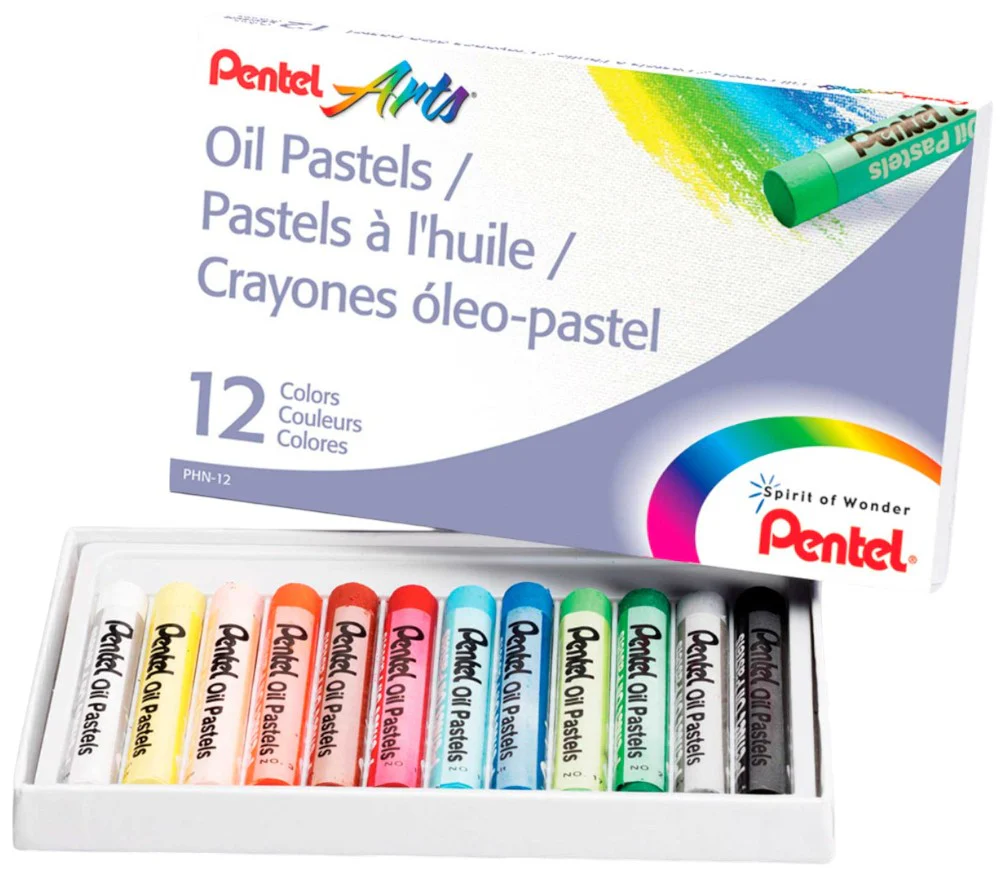Gis p/Arte  Colores Pastel de Aceite Pentel® [Estuche]