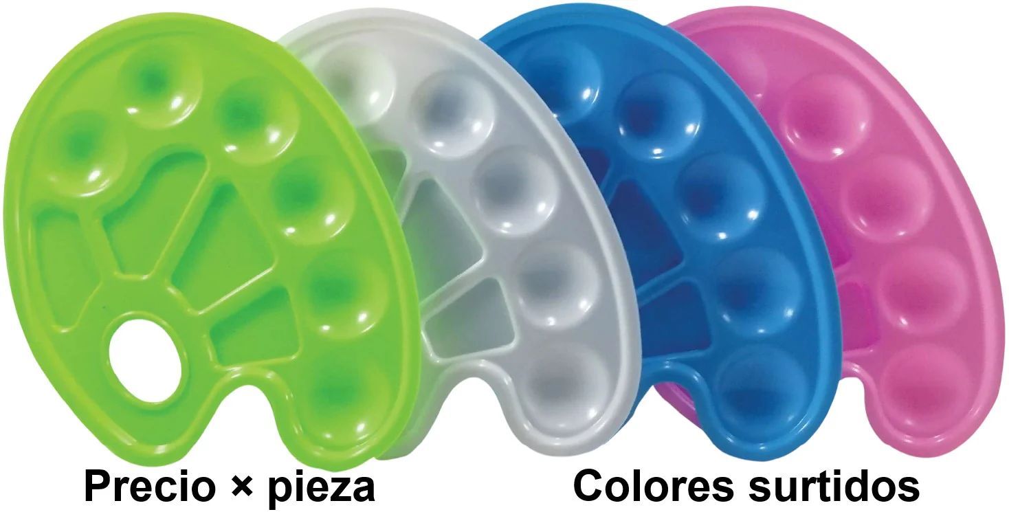Godete de Plástico Paleta colores variosTS-6 10 Cavidades 22.5×17cm D'novac® AC002Z [Pieza] - Image 3