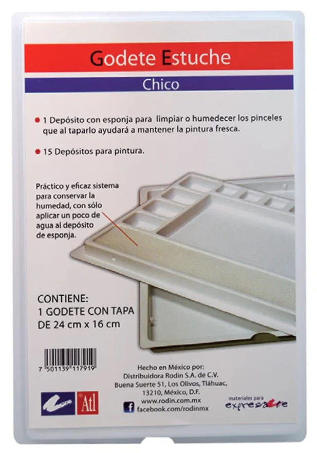 Godete de Plástico Rectangular c/Tapa 15 Cavidades 16×24cm Alt® [Pieza]