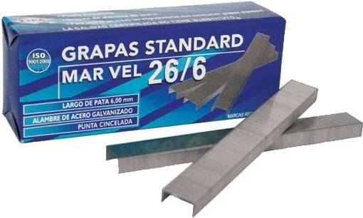 Grapa Estándar Mar®Vel® 26/6 6mm c/5000 Fifa® 26/6-CM [Caja]