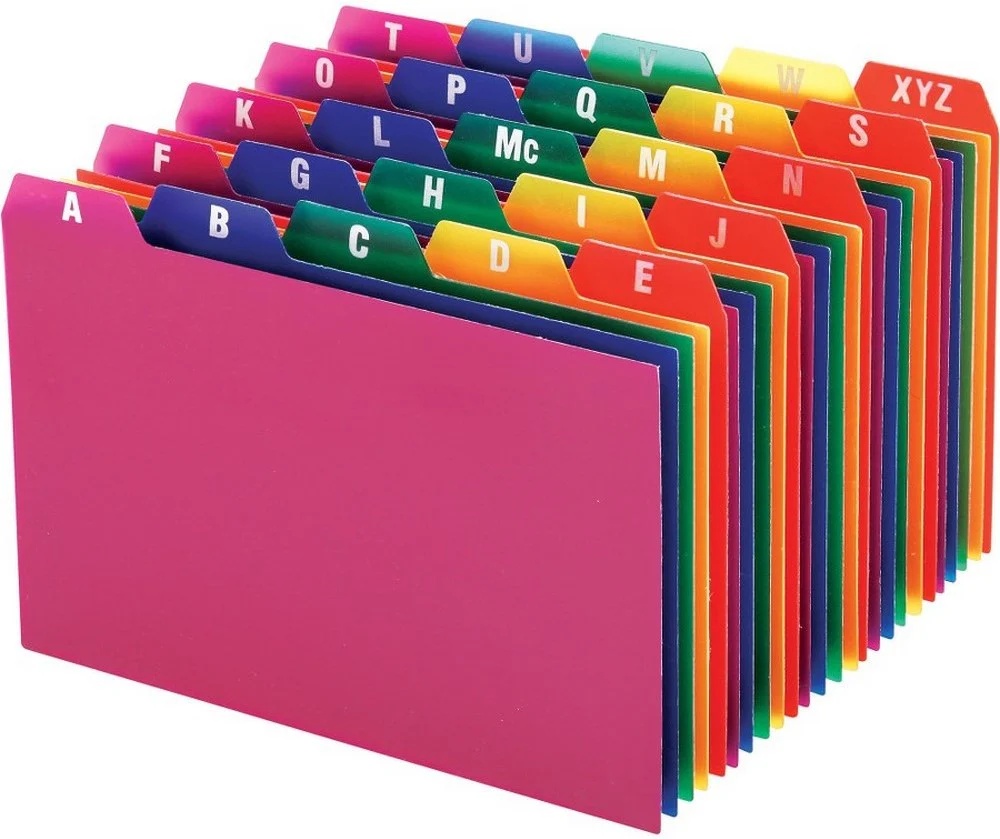 Guía p/Archivo Plástico  c/25  Multicolor Índice A-Z Oxford® [Pieza] - Image 2