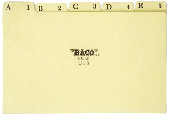 Guía p/Archivo Pressboard  c/25 Verde Claro  Alfanumérica Baco® [Paquete] - Image 4
