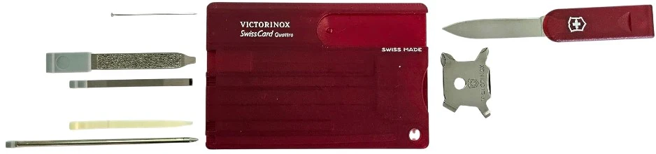 Herramienta Swiss Card Quattro 12 Usos Rubí Translúcid Victorinox® 0.7200.T [Pieza] - Image 2