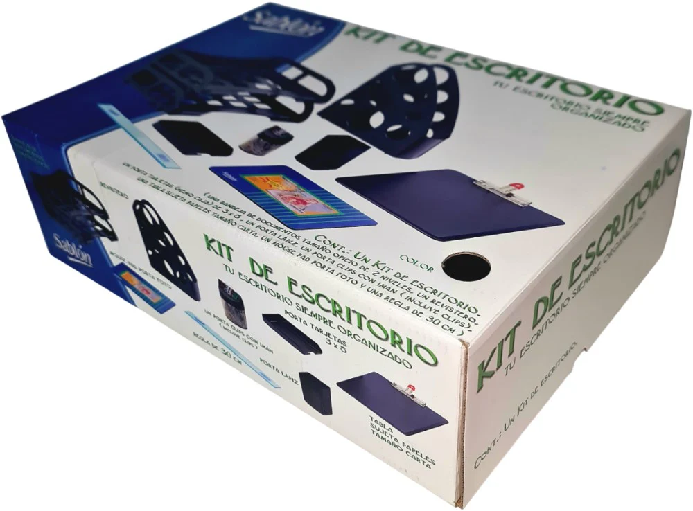 Kit de Oficina Charola,PortaClip,Tabla Negro 9 Piezas Sablón® 5425NE [Pieza] - Image 6