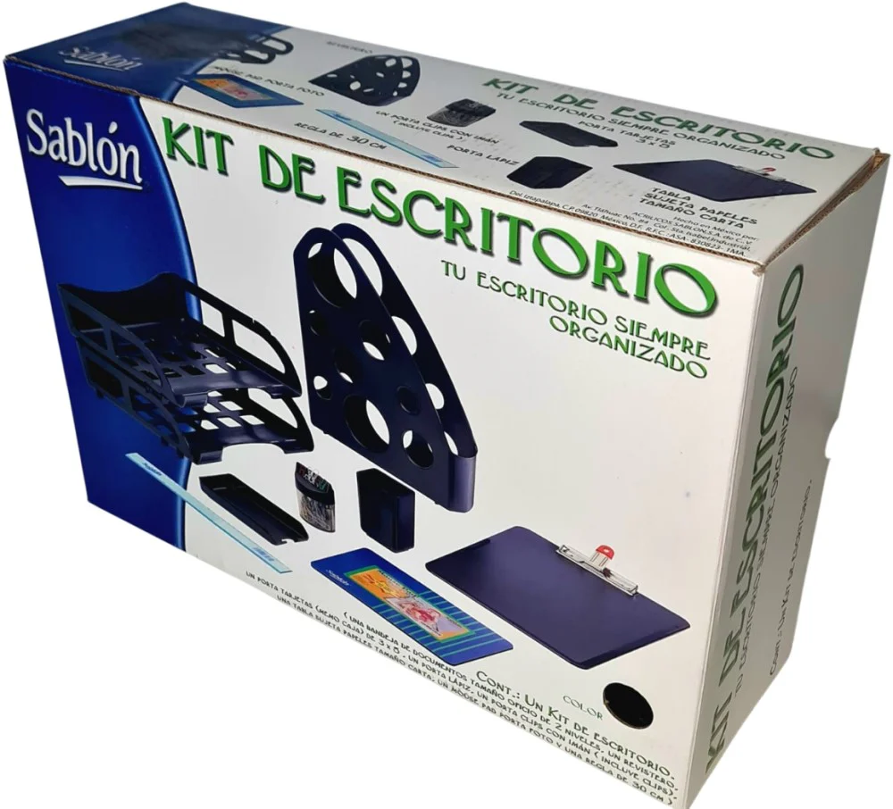 Kit de Oficina Charola,PortaClip,Tabla Negro 9 Piezas Sablón® 5425NE [Pieza] - Image 7