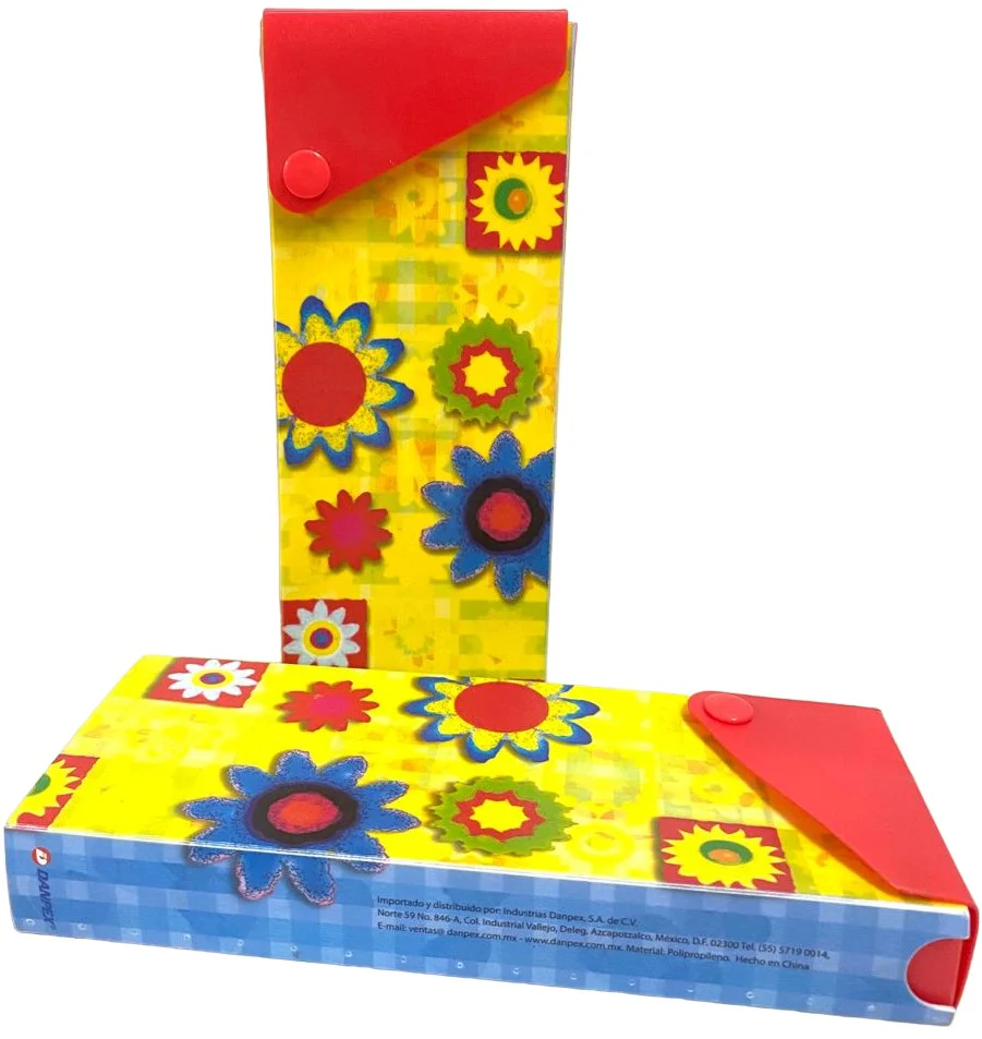 Lapicera Caja Plástica  Colores  20×8×3cm Danpex® [Pieza] - Image 2