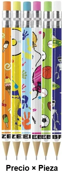 Lapicero Fun Pencil 0.7mm Col.Figuras Zebra® 6903-06 [Pieza]