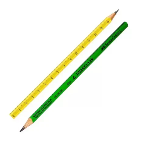 Lápiz Grafito Triangular Reglita #2 Faber-Castell® 935RG B100 [Pieza]