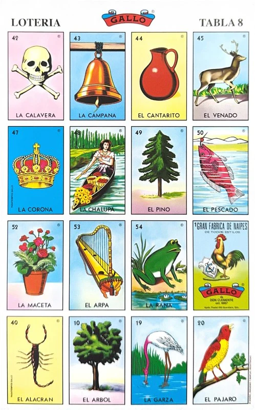 Lotería 1 Juego de Naipes Grande c/20 Tablas Chicas 13.5×21.5 Gallo® 17279 [Bolsa] - Image 11
