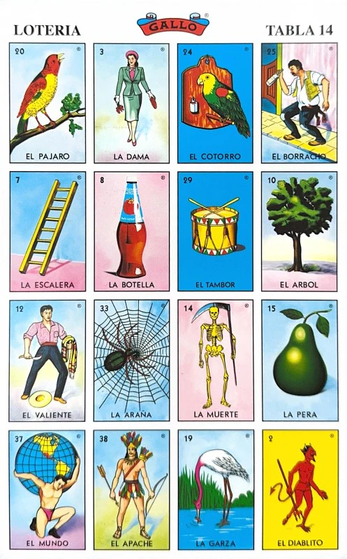 Lotería 1 Juego de Naipes Grande c/20 Tablas Chicas 13.5×21.5 Gallo® 17279 [Bolsa] - Image 17