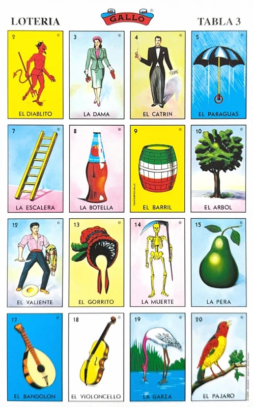 Lotería 1 Juego de Naipes Grande c/20 Tablas Chicas 13.5×21.5 Gallo® 17279 [Bolsa] - Image 6