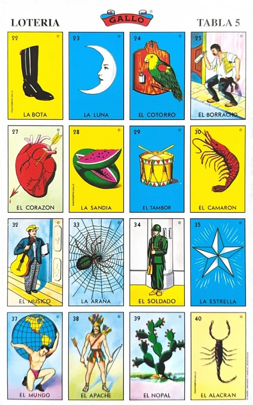 Lotería 1 Juego de Naipes Grande c/20 Tablas Chicas 13.5×21.5 Gallo® 17279 [Bolsa] - Image 8