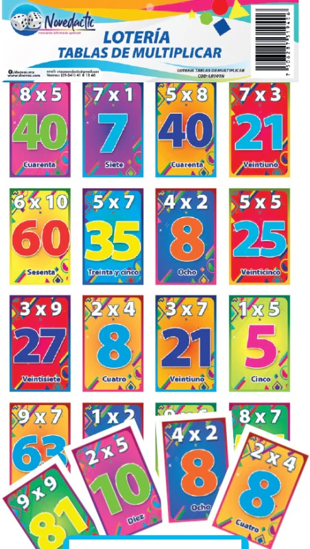 Loteria  c/8 Tablas 54 Tarje  14.5×21.5 Novedactic® [Bolsa] - Image 4