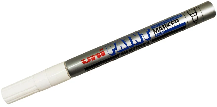 Marcador de Pintura Uni Paint Plata Extra Fino uniball® PX203 [Pieza]