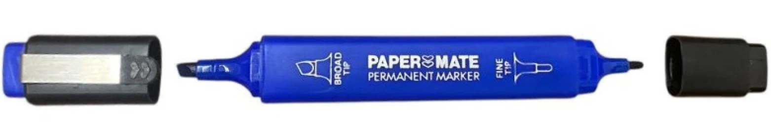 Marcador Permanente Doble Punta Azul PaperMate® [Pieza]
