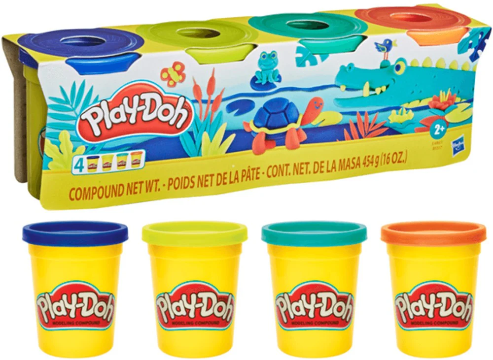 Masa p/Moldear Play-Doh paquete Colores Est.c/4 112g×4 Hasbro® 71845241