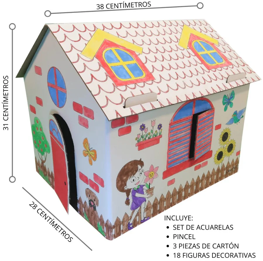 Material Didáctico Casita Coloréame Primavera DaccArT® [Pieza]