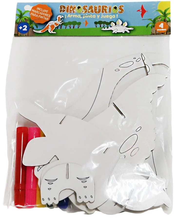 Material Didáctico Figura Armable Dinosaurio Pinta,Juega DaccArT® [Pieza] - Image 2