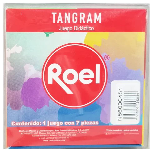 Material Didáctico Juego Tangram Plástico Roel® T56000451 [Pieza]