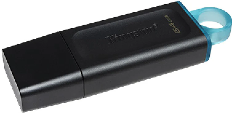 Memoria USB 3.2 Gen1 DataTraveler® 64gb Black + Teal Exodia™ Kingston® DTX/64GB [Pieza] - Image 3