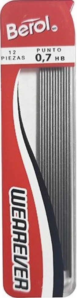 Minas Wearever® 0.7mm HB Tubo c/12 Berol® P700 [Tubo]