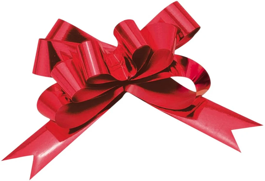 Moño Celomagico 594 Liso Metálico Gigan Rojo 02 c/50 Janel® 5940000102 [Caja]