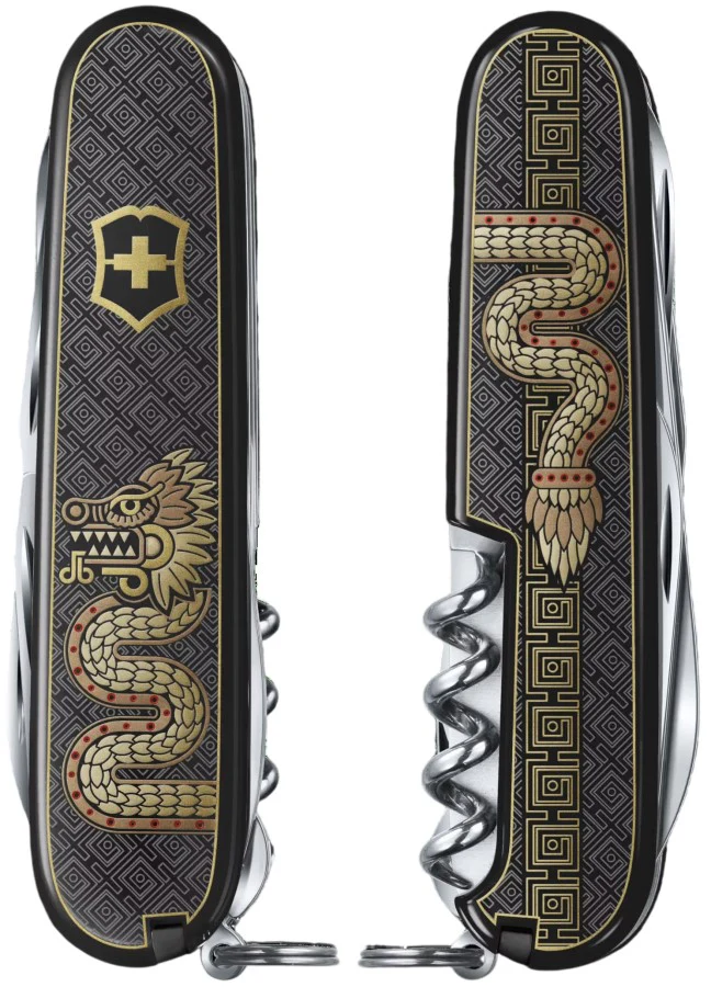Navaja Limited Edition Climber Quetzalcóatl 91mm Negro-Oro 2026 Victorinox® 1.3703.3-X6 [Pieza]